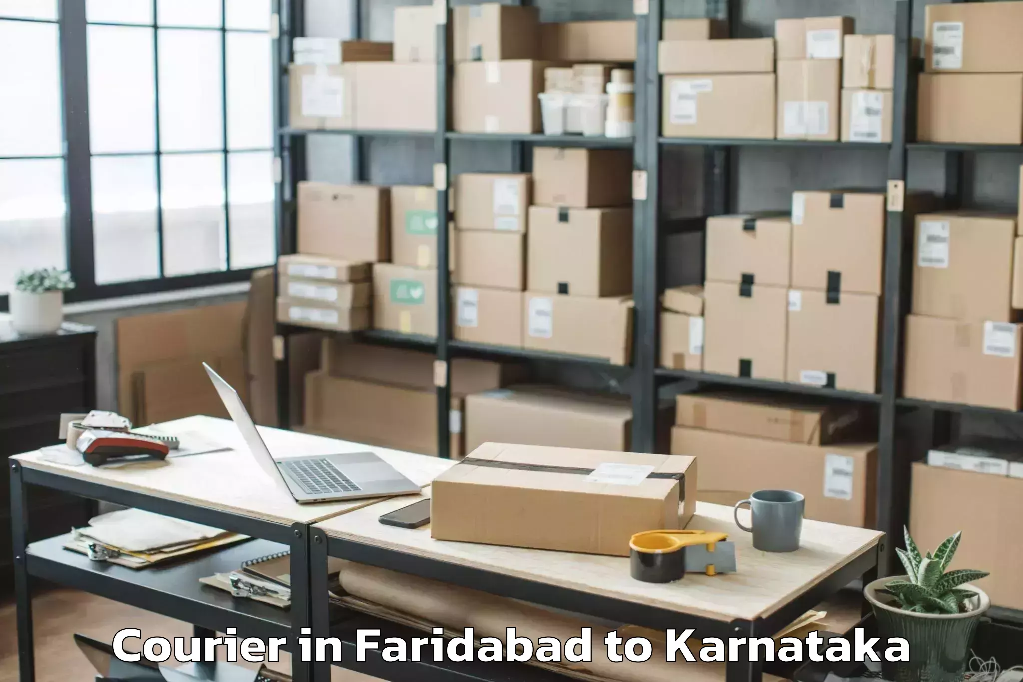 Easy Faridabad to Gangawati Courier Booking